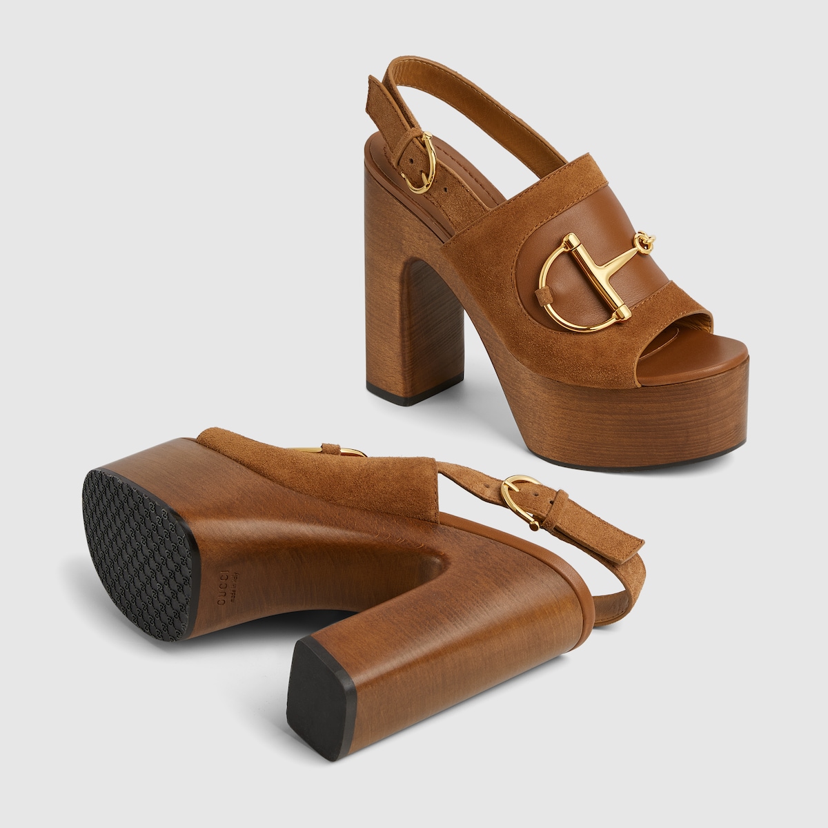 Gucci Women’s platform sandal with Horsebit - Image 3